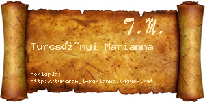 Turcsányi Marianna névjegykártya