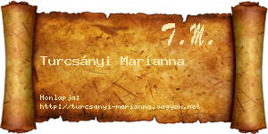 Turcsányi Marianna névjegykártya